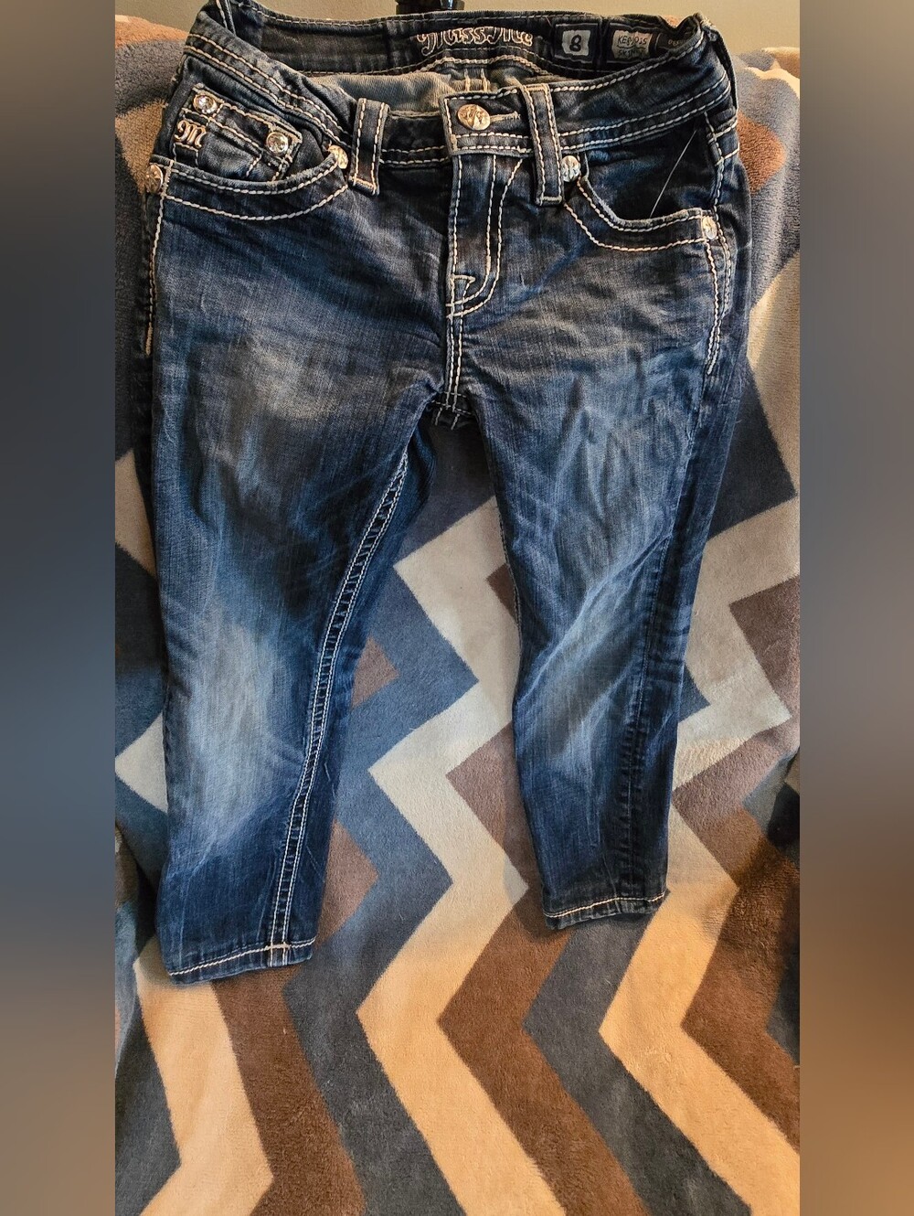 Miss Me Girls Skinny Jeans Size 8